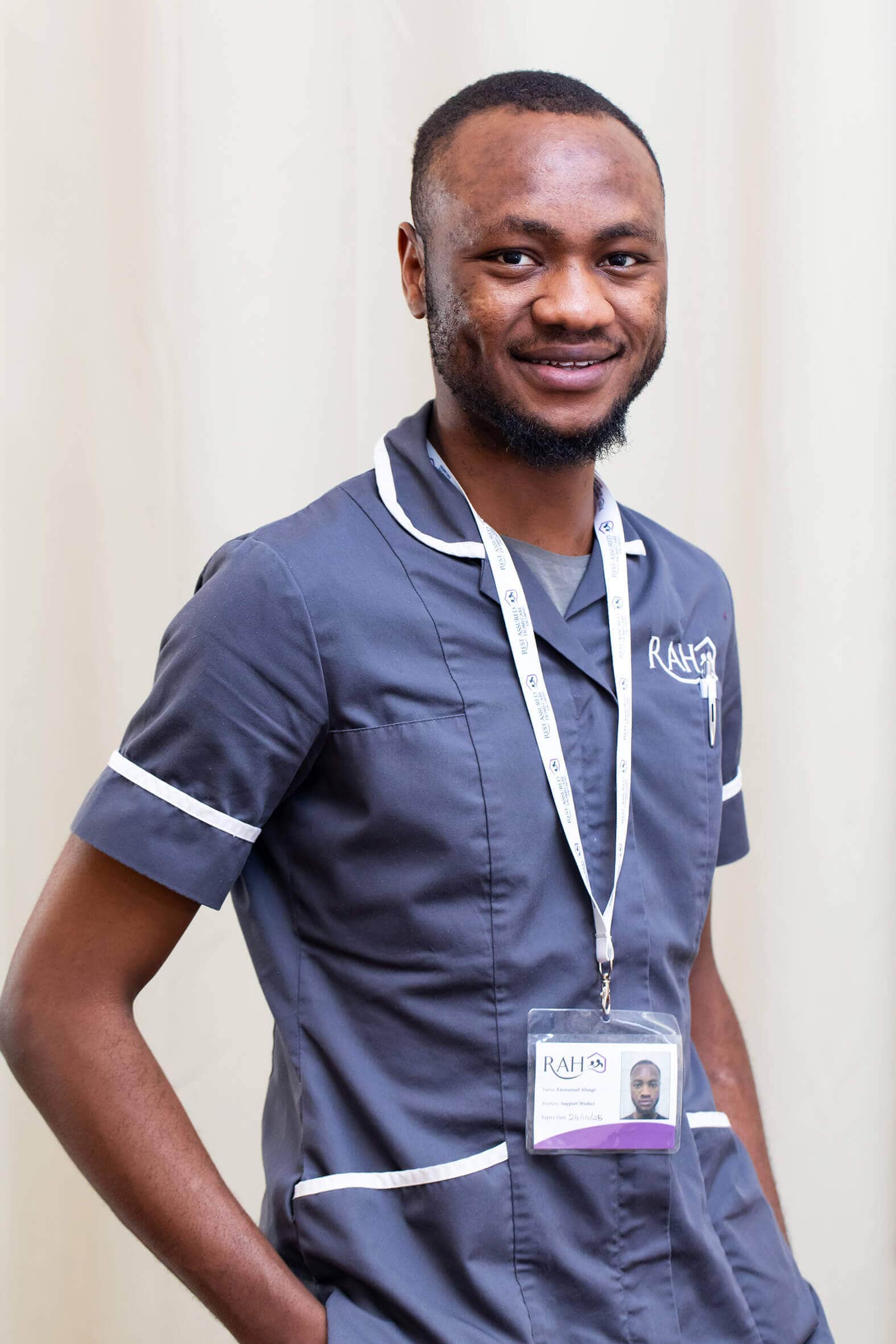 Headshot of carer Emmanuel